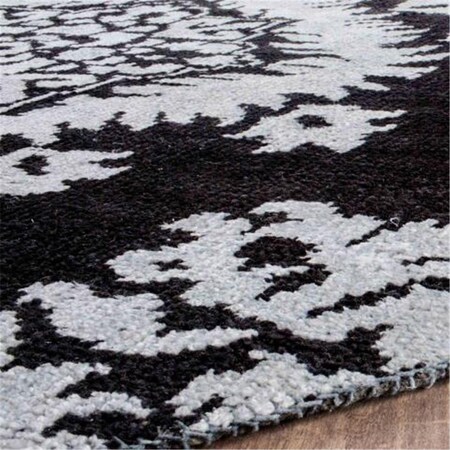 Safavieh 6 x 6 ft. Round Stone Wash Hand Knotted RugCharcoal STW235E-6R